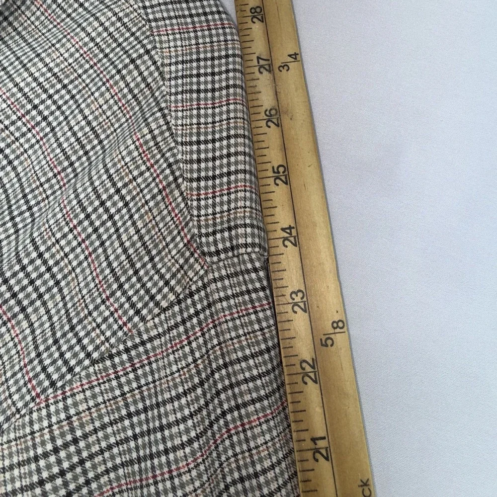 Polo Ralph Lauren Shirt Mens L Tan Olive Plaid Check Classic Fit Long Sleeve Y2K